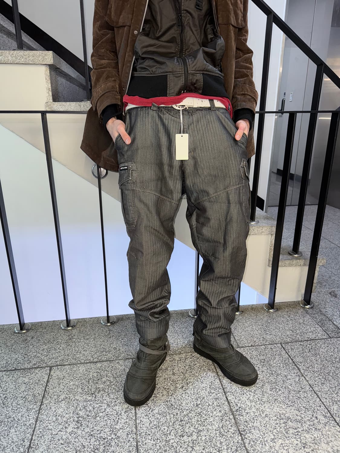 stripe cargo work pants 상품이미지3