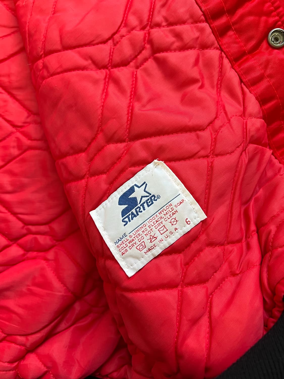 80s 스타터 시카고 불스 사틴 자켓 상품이미지9