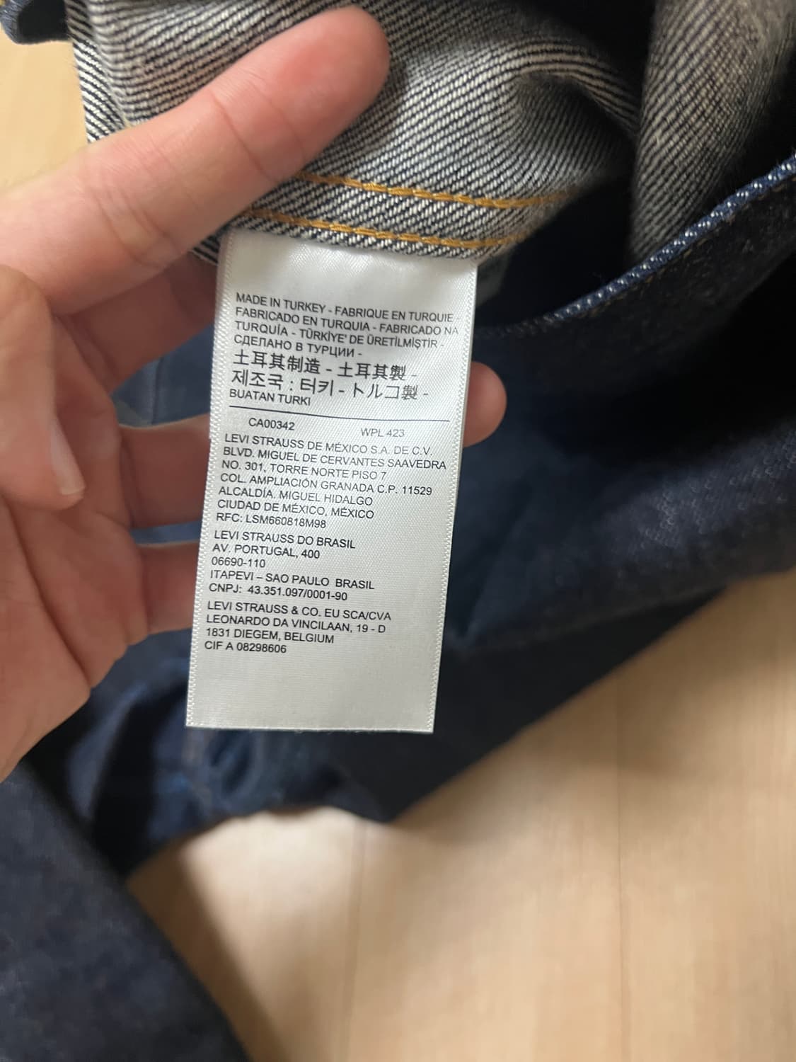 LVC 리바이스 2세대 데님자켓 type-2 리지드 40 상품이미지2