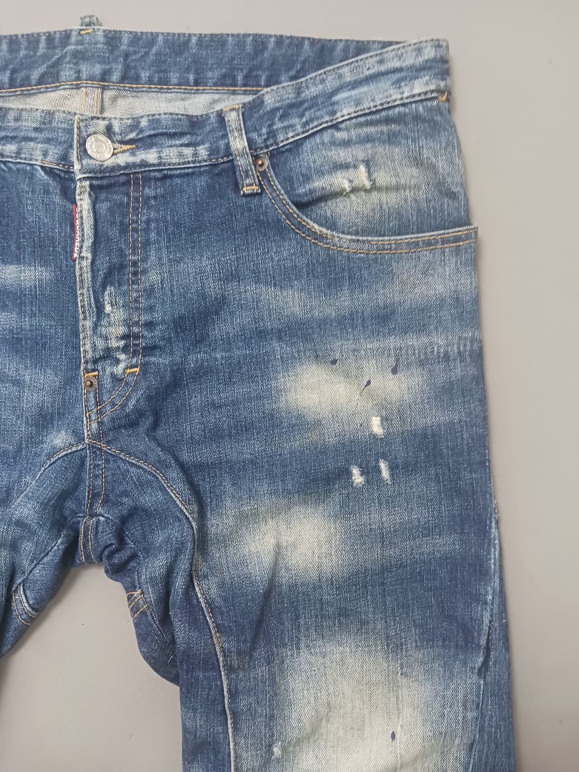 [36] 디스퀘어드2 네온로고 바이커진 청바지 상품이미지4