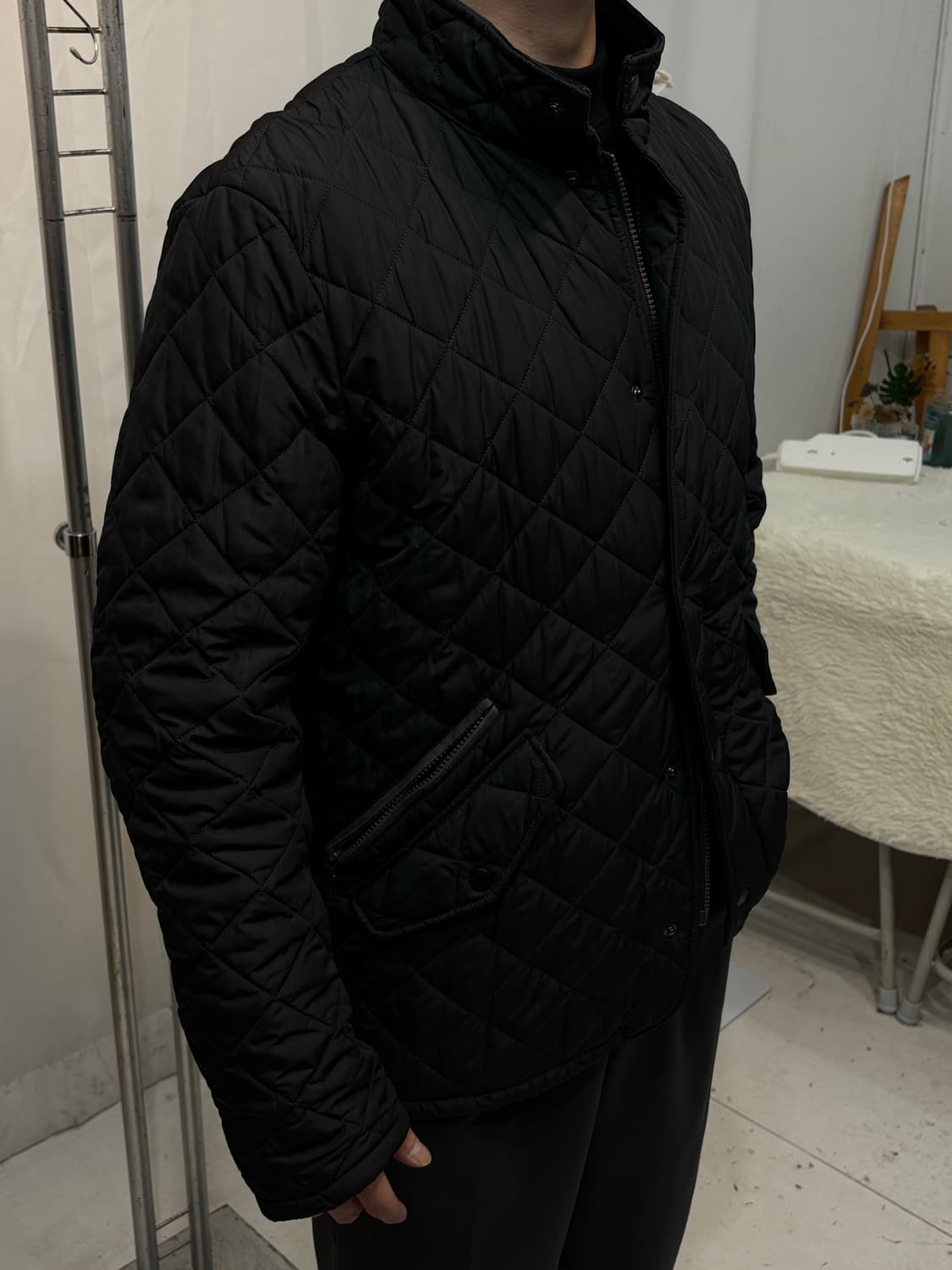 바버 퀼팅 자켓 M 상품이미지5