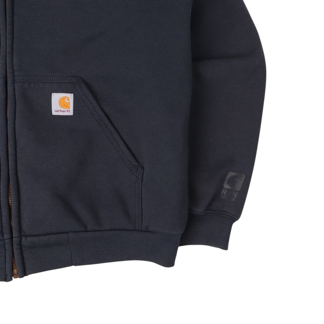 칼하트 네이비 레인디펜더 써멀 후드집업 상품이미지3