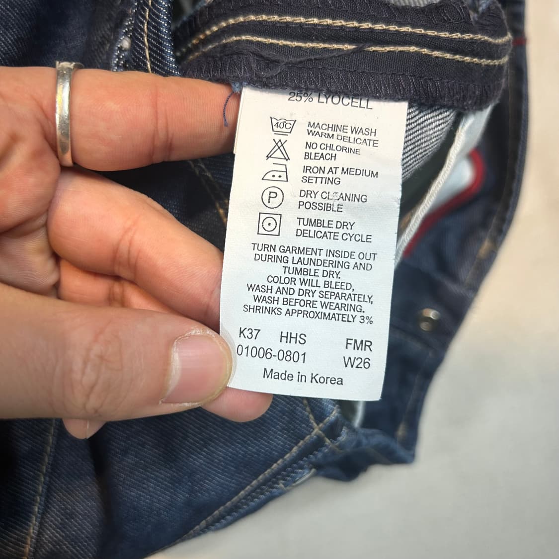 27inch) 리바이스 엔지니어드 데님 청 치마 스커트 상품이미지8