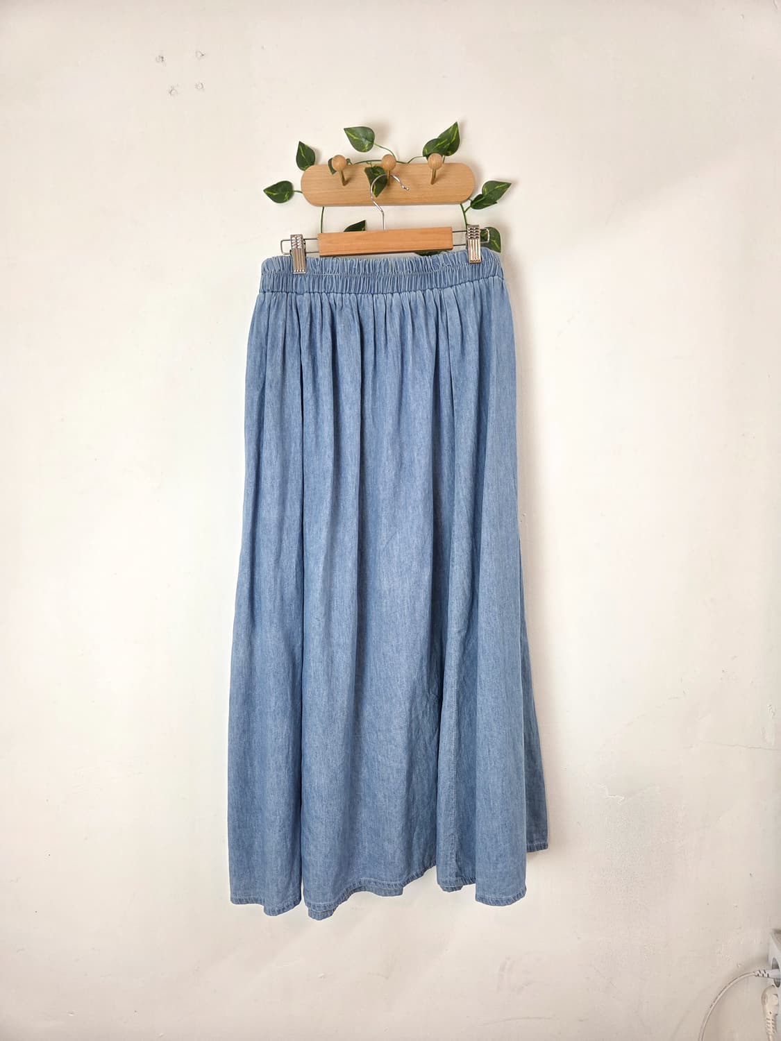 데님 데일리 롱스커트 상품이미지4