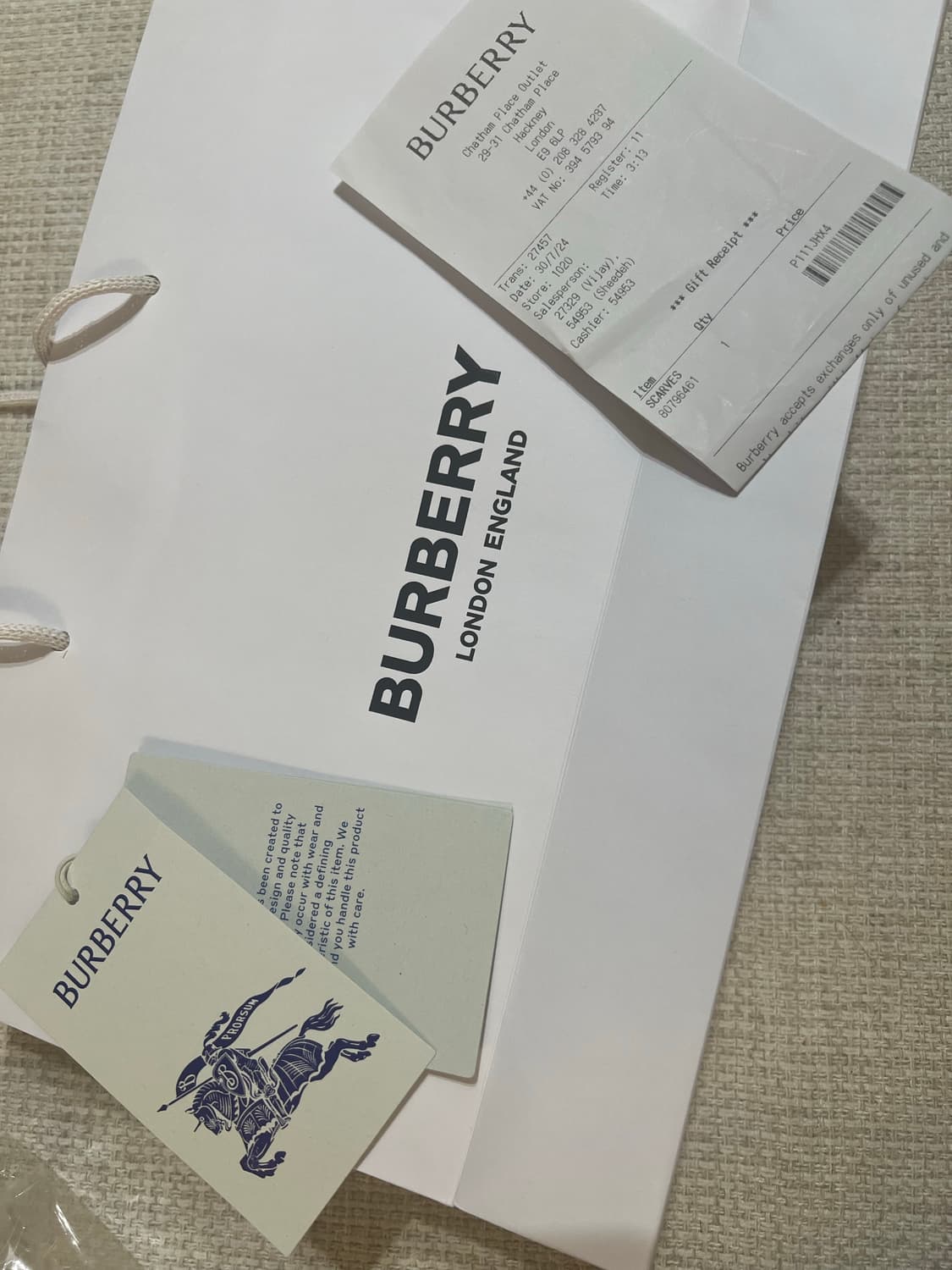 버버리 울 모헤어 혼방 머플러 상품이미지2