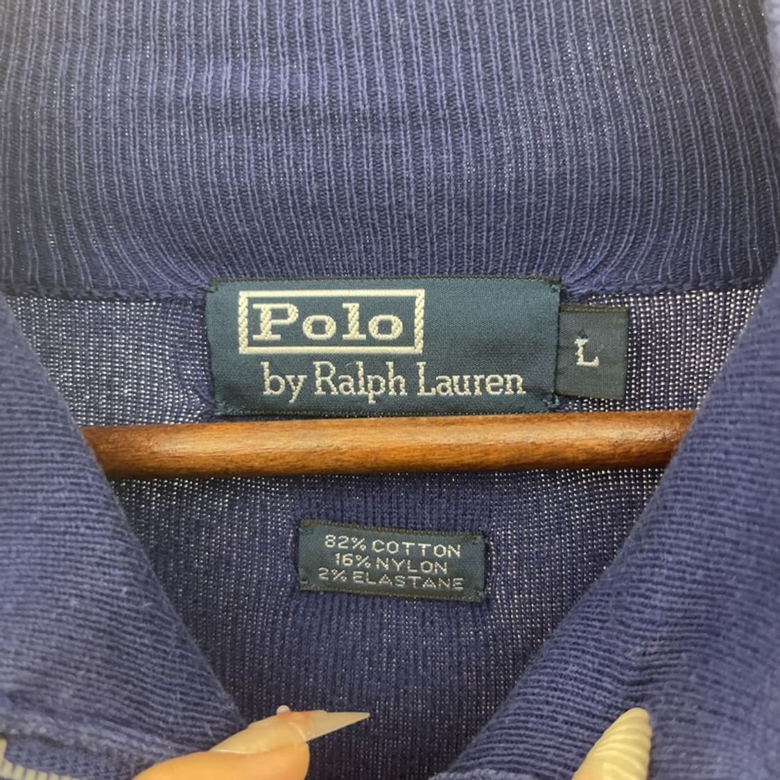 폴로 랄프로렌 캐주얼 화이트포니 투웨이 니트 집업 L C08412 상품이미지5