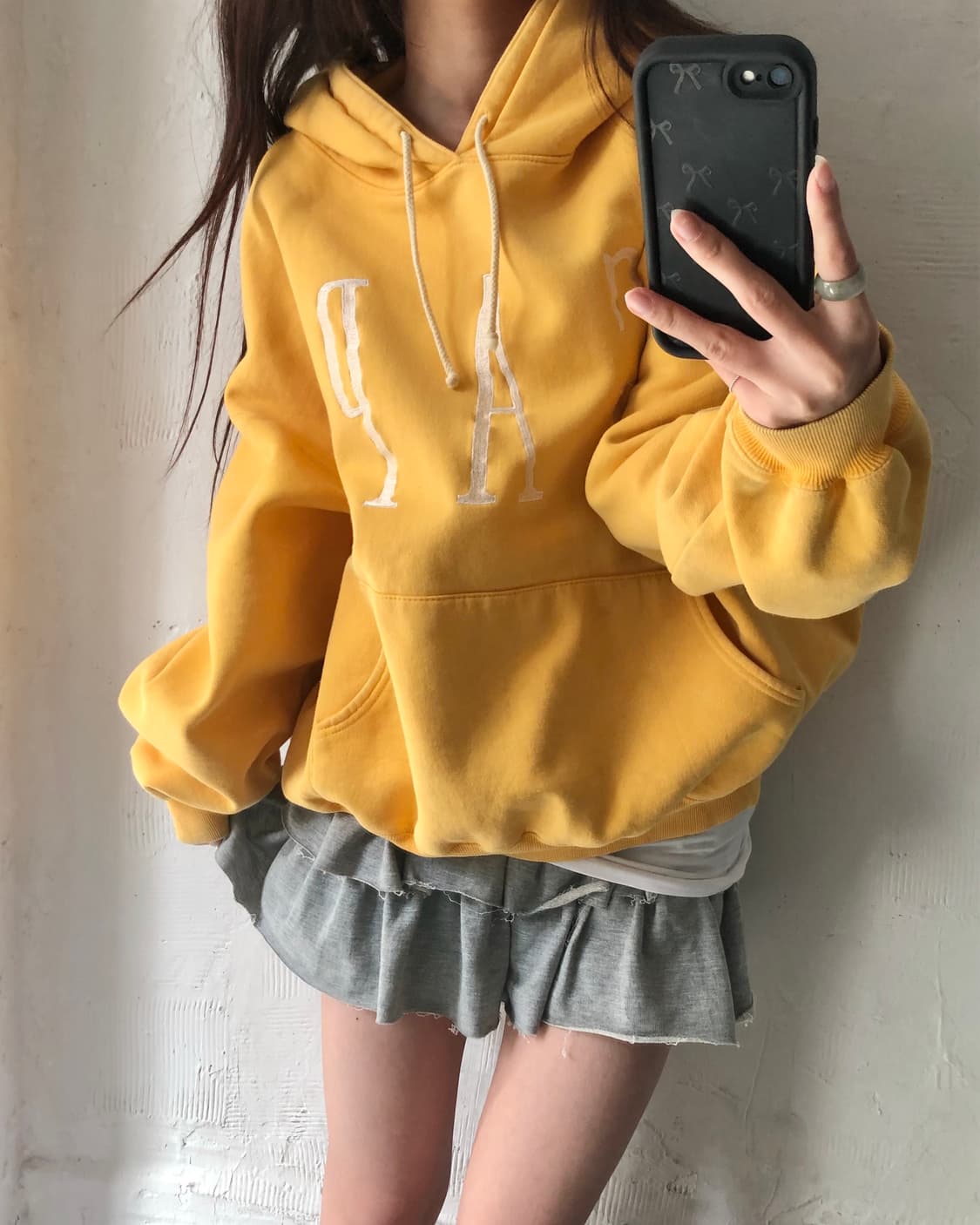 Gap 90‘s 올드 갭 머스타드옐로우컬러 후드티  상품이미지2