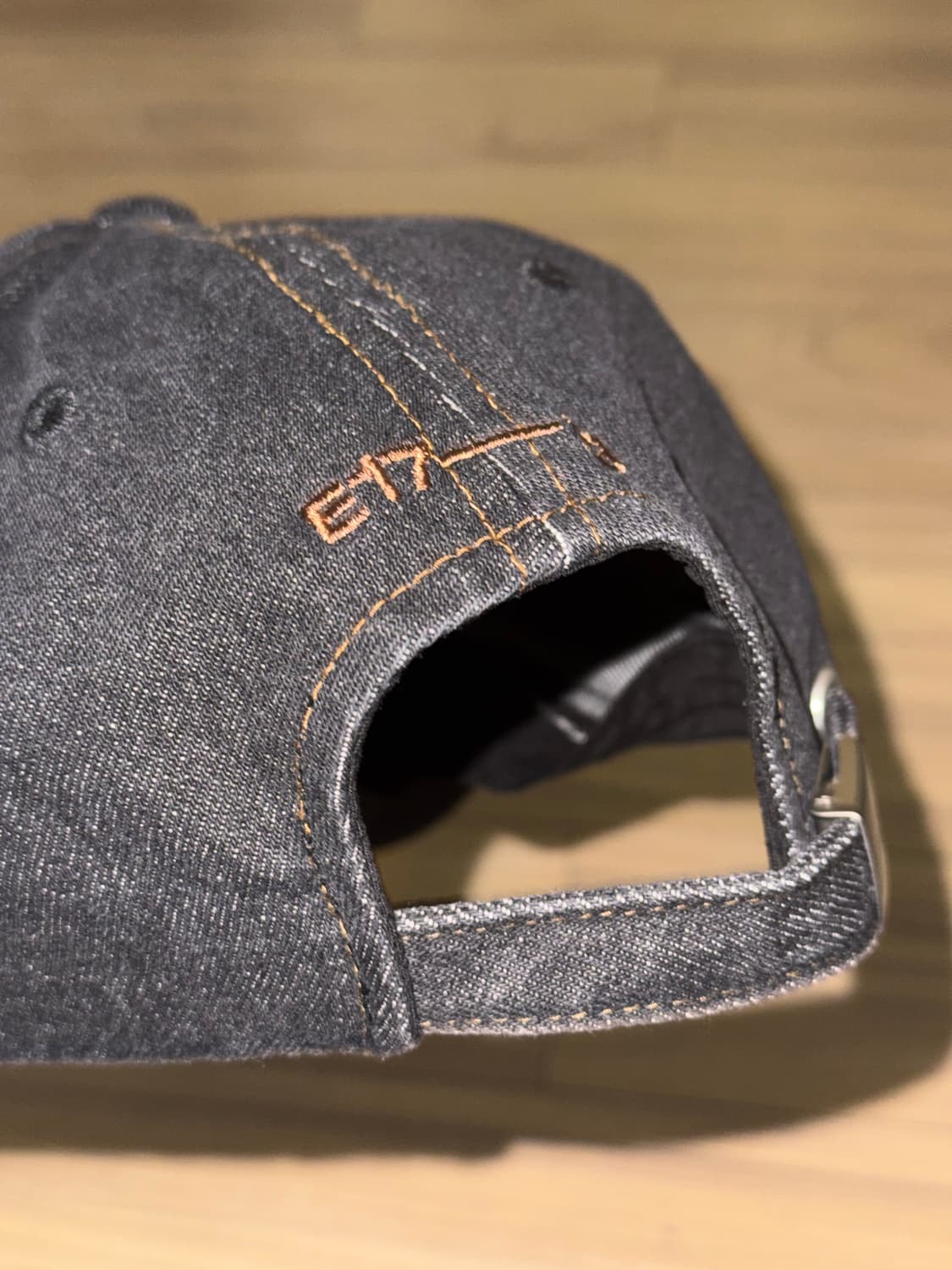 이미스 emis 워시드 데님 볼캡 그레이 블랙 OS 상품이미지3