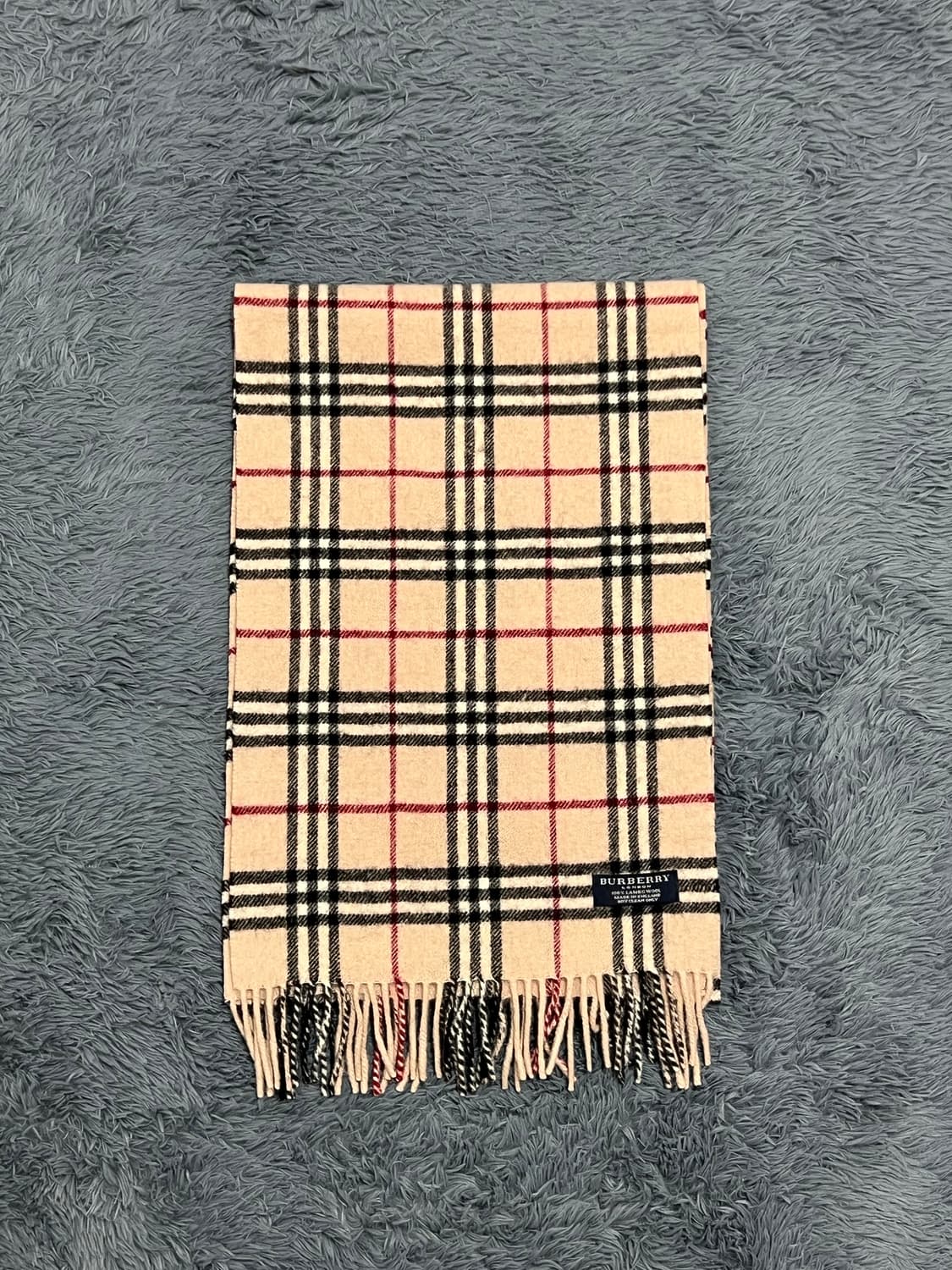 버버리 램스울100% 베이지 머플러 상품이미지1