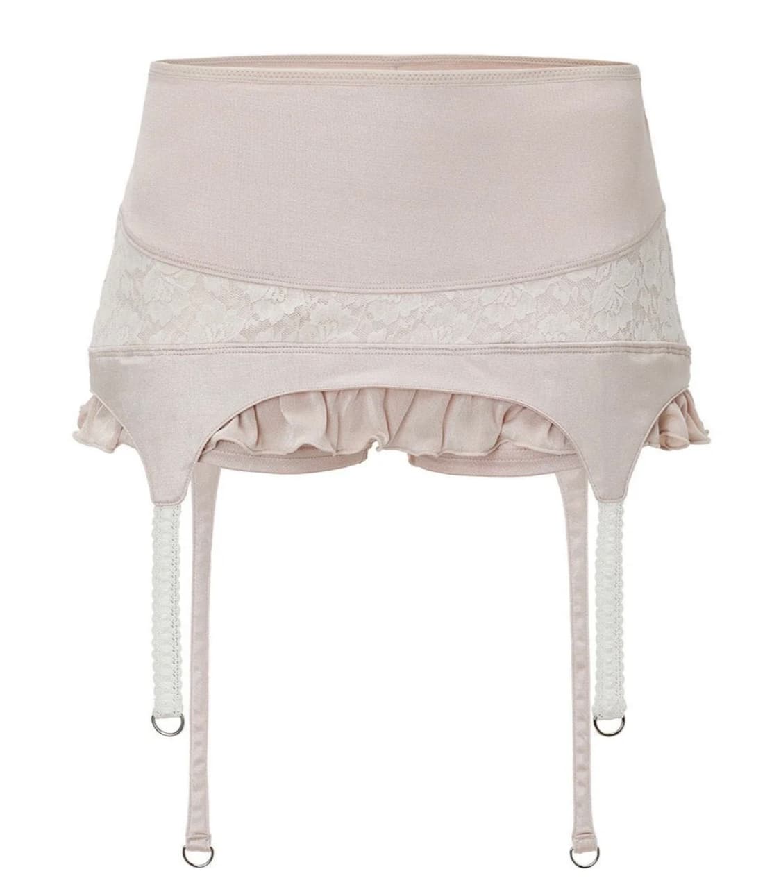 쓰리타임즈 가터 레이스 스커트 핑크 s 상품이미지1