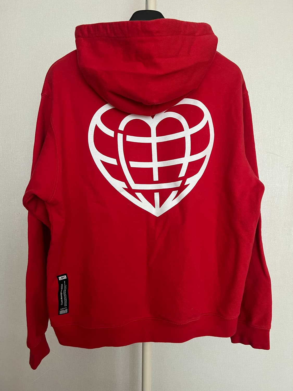 LMC Lost Management Cities 하트 글로브 후디 레드 상품이미지5