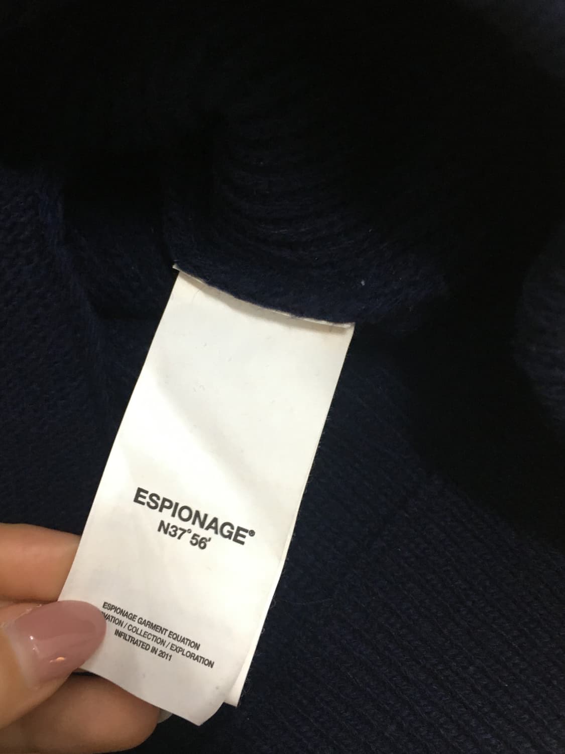 에스피오나지 밀러 헤비웨이트 가디건 네이비 상품이미지9