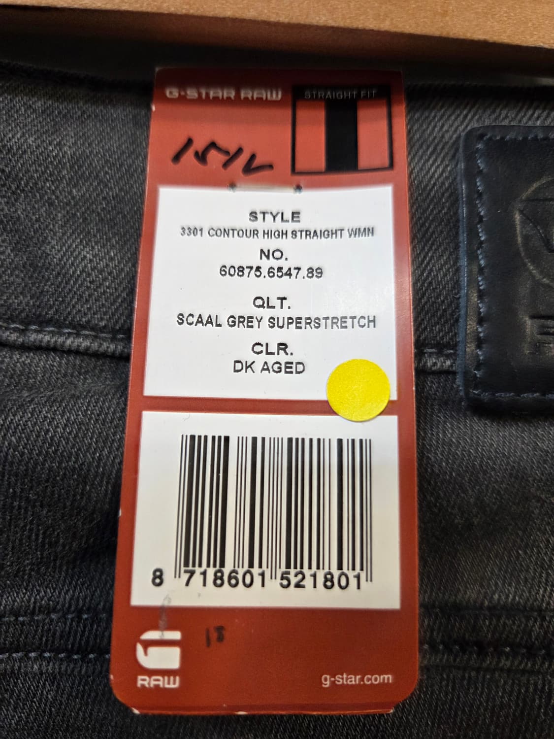 G-STAR RAW 블랙 데님 청바지(26) 상품이미지6