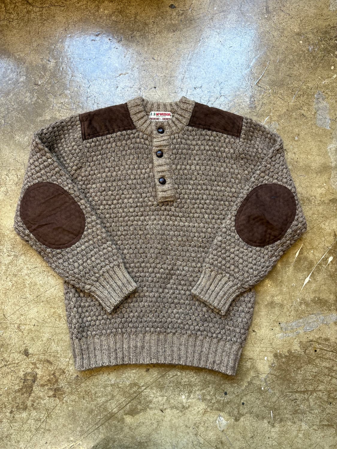 Mcgregor 헨리넥 패치 헤비 스웨터 상품이미지2