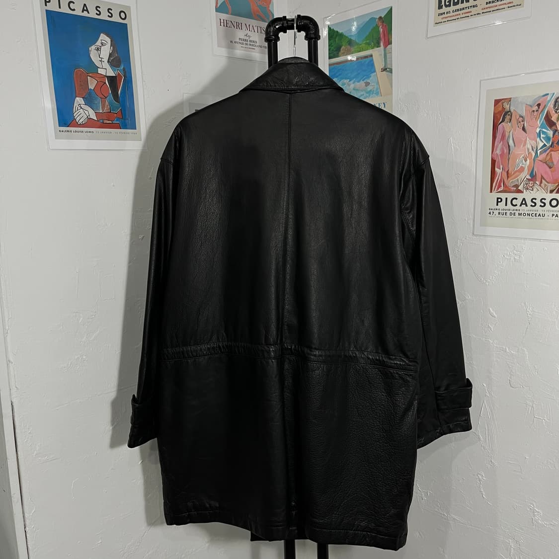 베이직 코트 레더자켓 상품이미지2