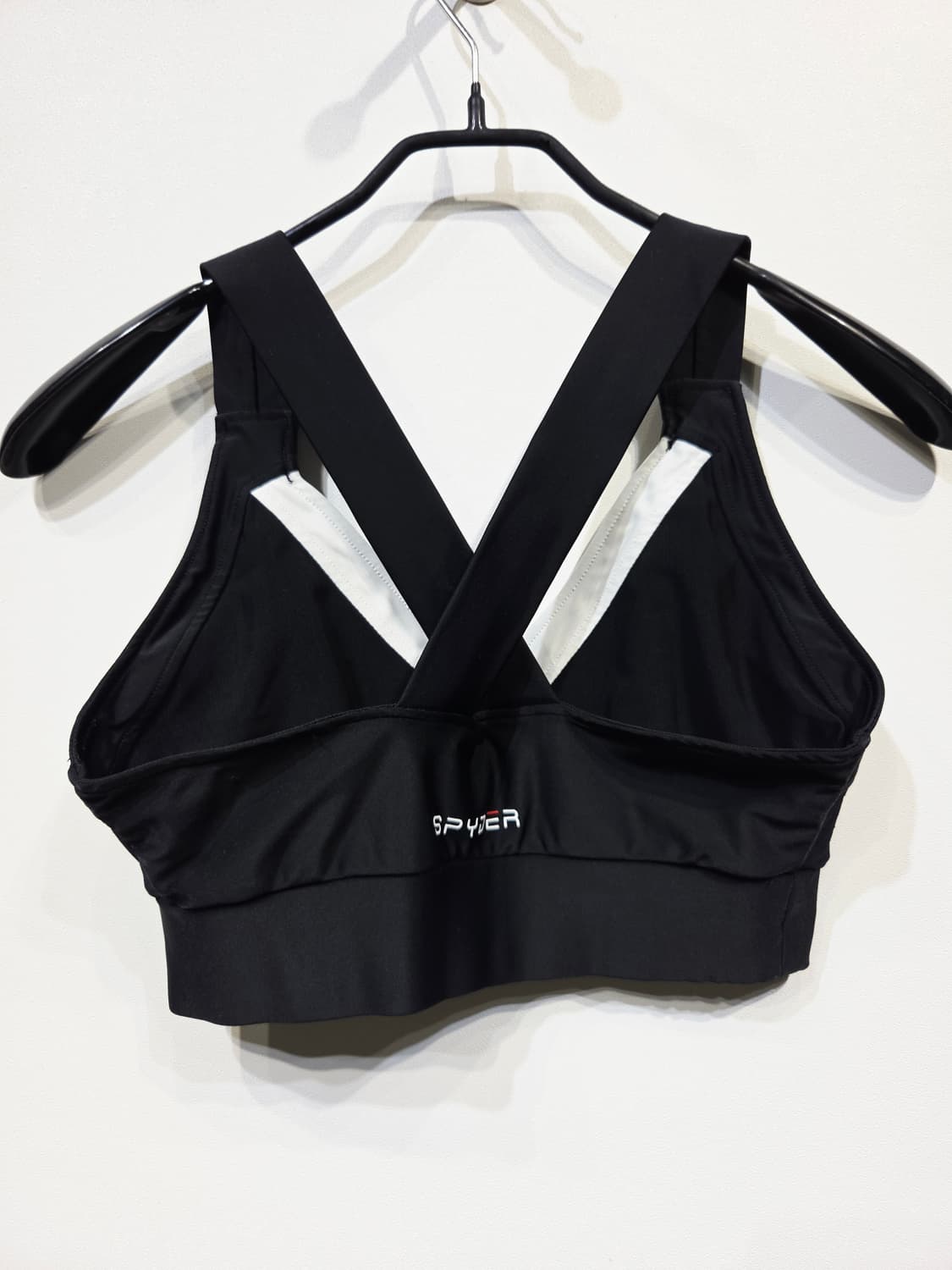 스파이더 블랙&화이트 스포츠 브라탑_S 상품이미지2