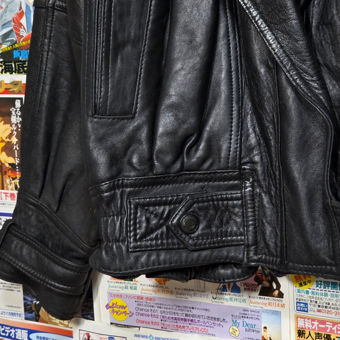 JPN 빈티지 양가죽 카라 봄버 자켓 상품이미지4