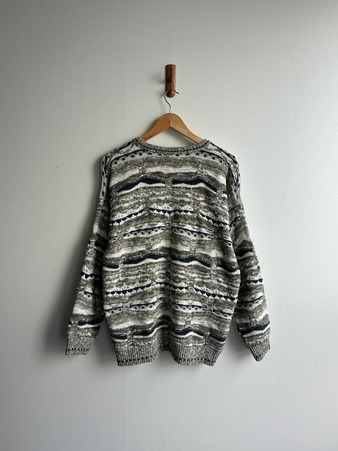 90s 크리스찬 모드 빈티지 케이블 니트 상품이미지3