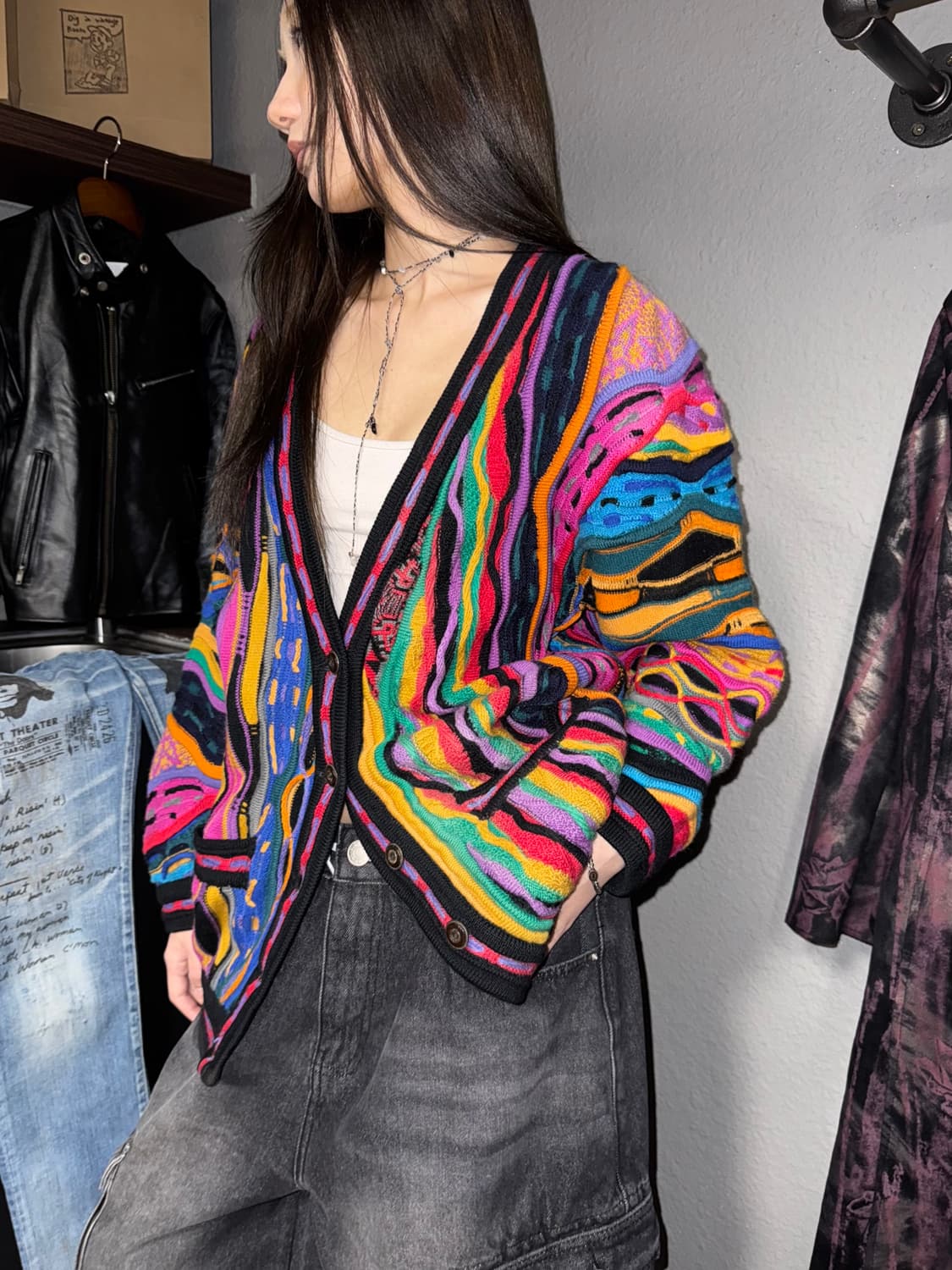 쿠지 케이블 가디건 상품이미지2