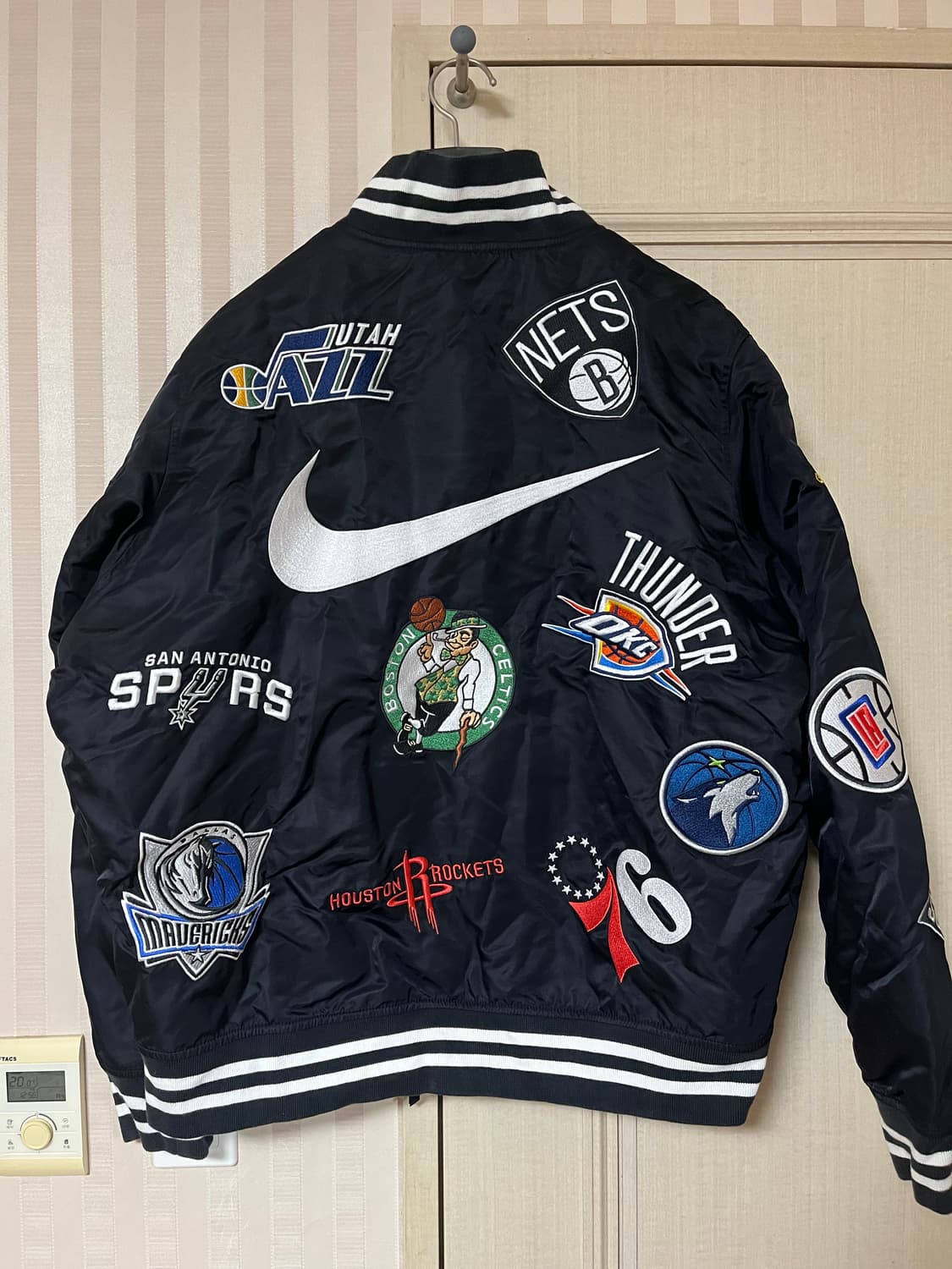 슈프림 나이키 nba 웜업 자켓 L 상품이미지2