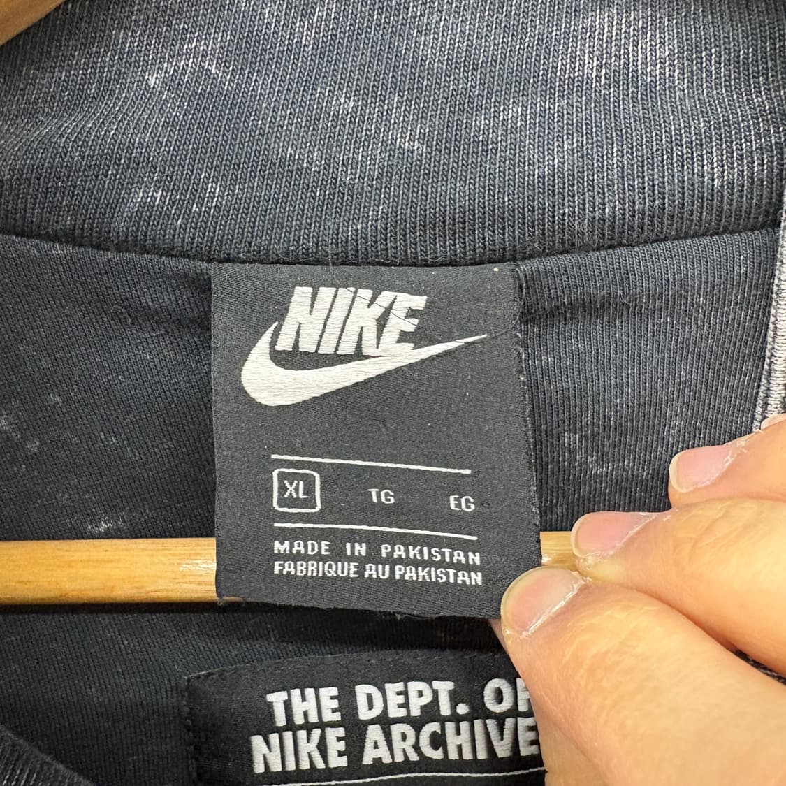 나이키 워싱 블랙 후드 집업 자켓 남성 XL 상품이미지6