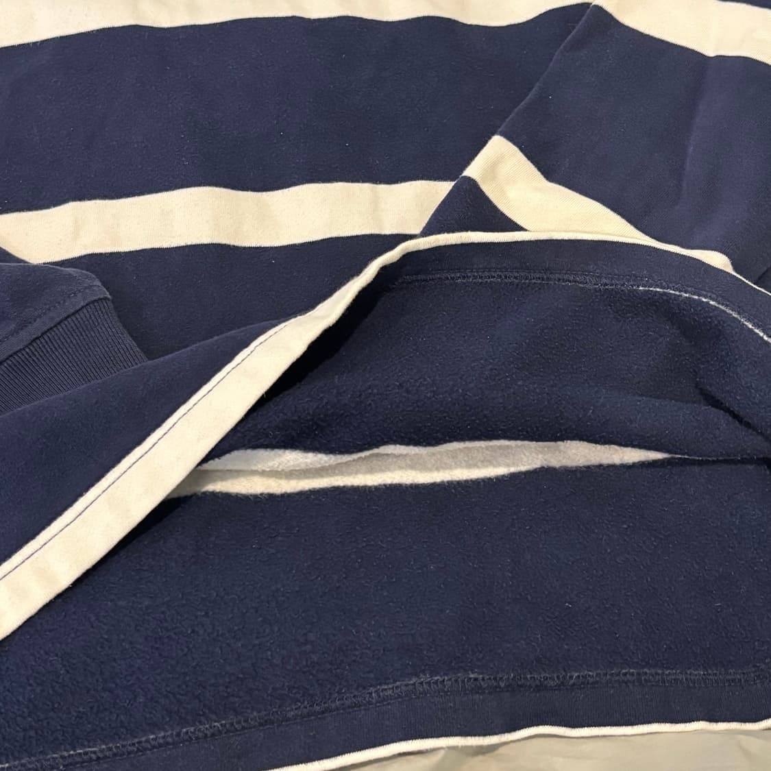 폴로 랄프로렌 커스텀핏 M 네이비 럭비 카라 티  상품이미지4
