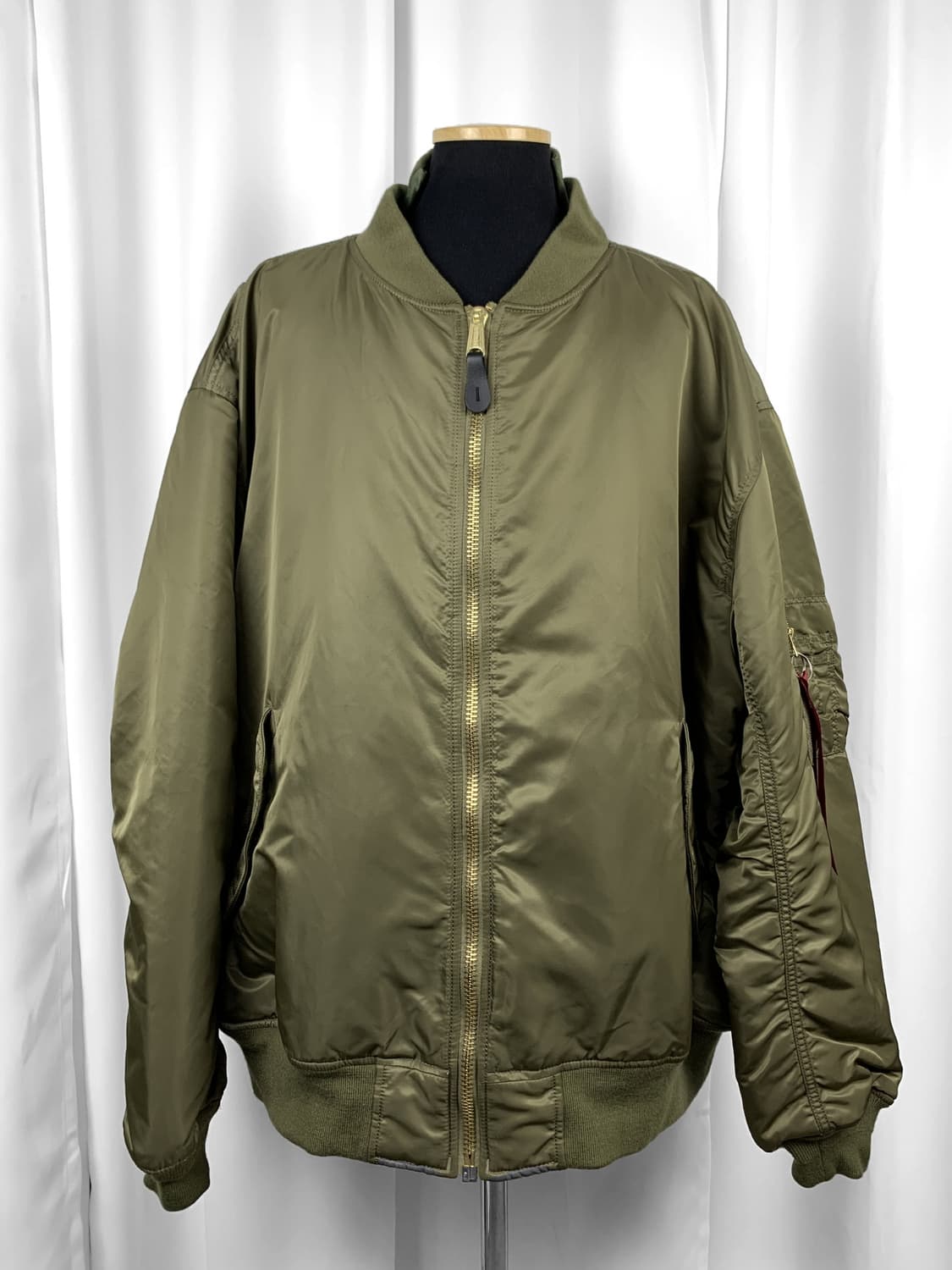 베트멍 리버시블 봄버 카키 올리브 s 상품이미지2