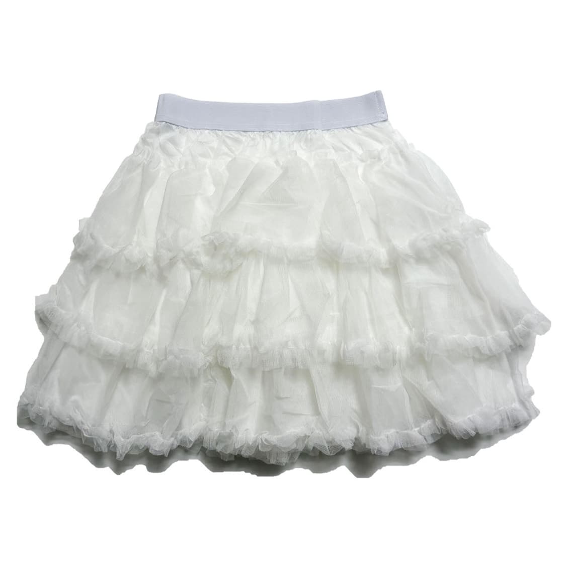새상품 쉬폰 캉캉 미니스커트 (화이트) 상품이미지1