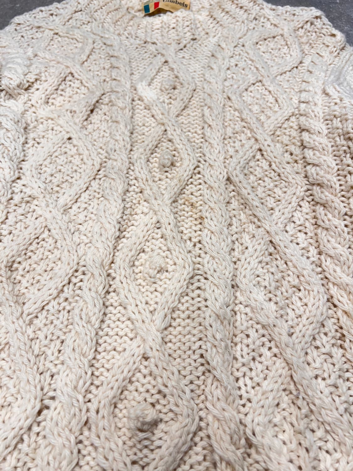 60‘s 피셔맨 버진 울 핸드메이드 니트 상품이미지5