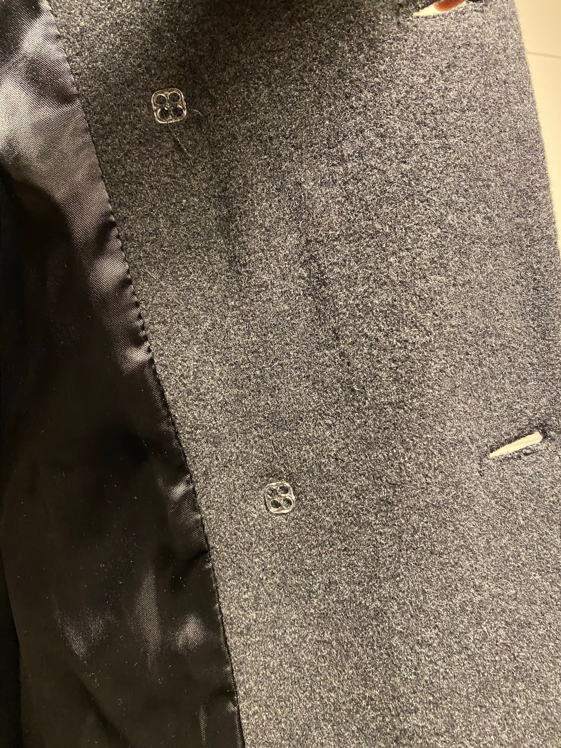 라나버진울 앙고라 진그레이  모 롱코트 상품이미지7