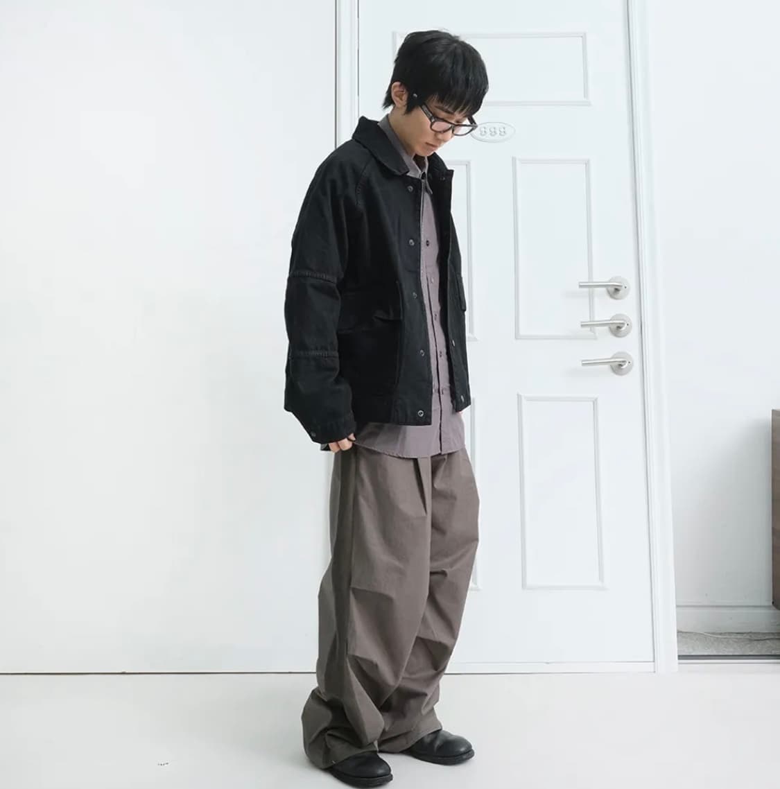 WORK BALANCE MICA JACKET (DYED CHARCOAL) 상품이미지3