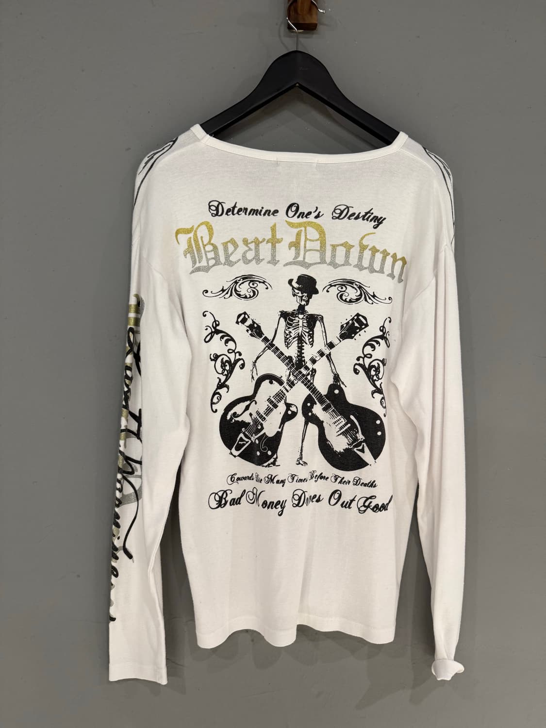 skull printing & lettering long sleeve 상품이미지7