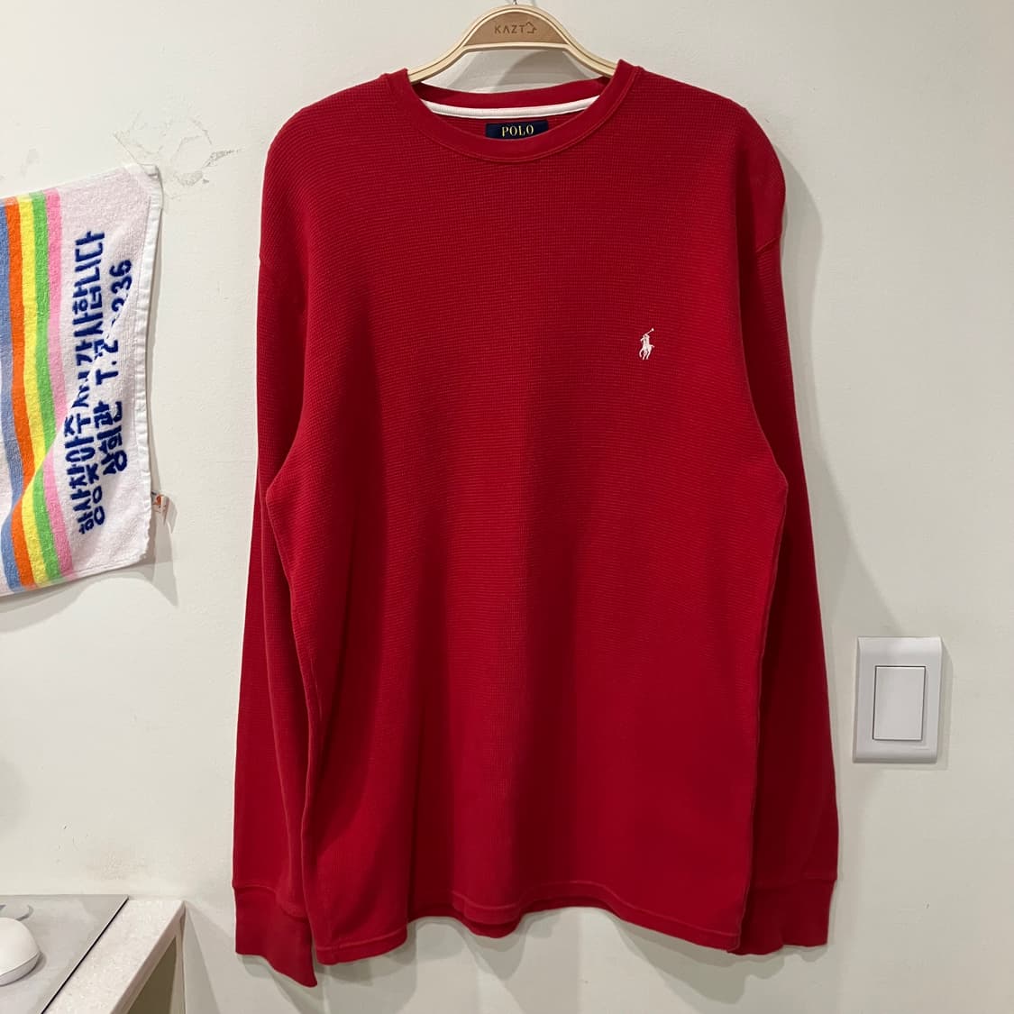 228 폴로 와플 롱슬리브 상품이미지1