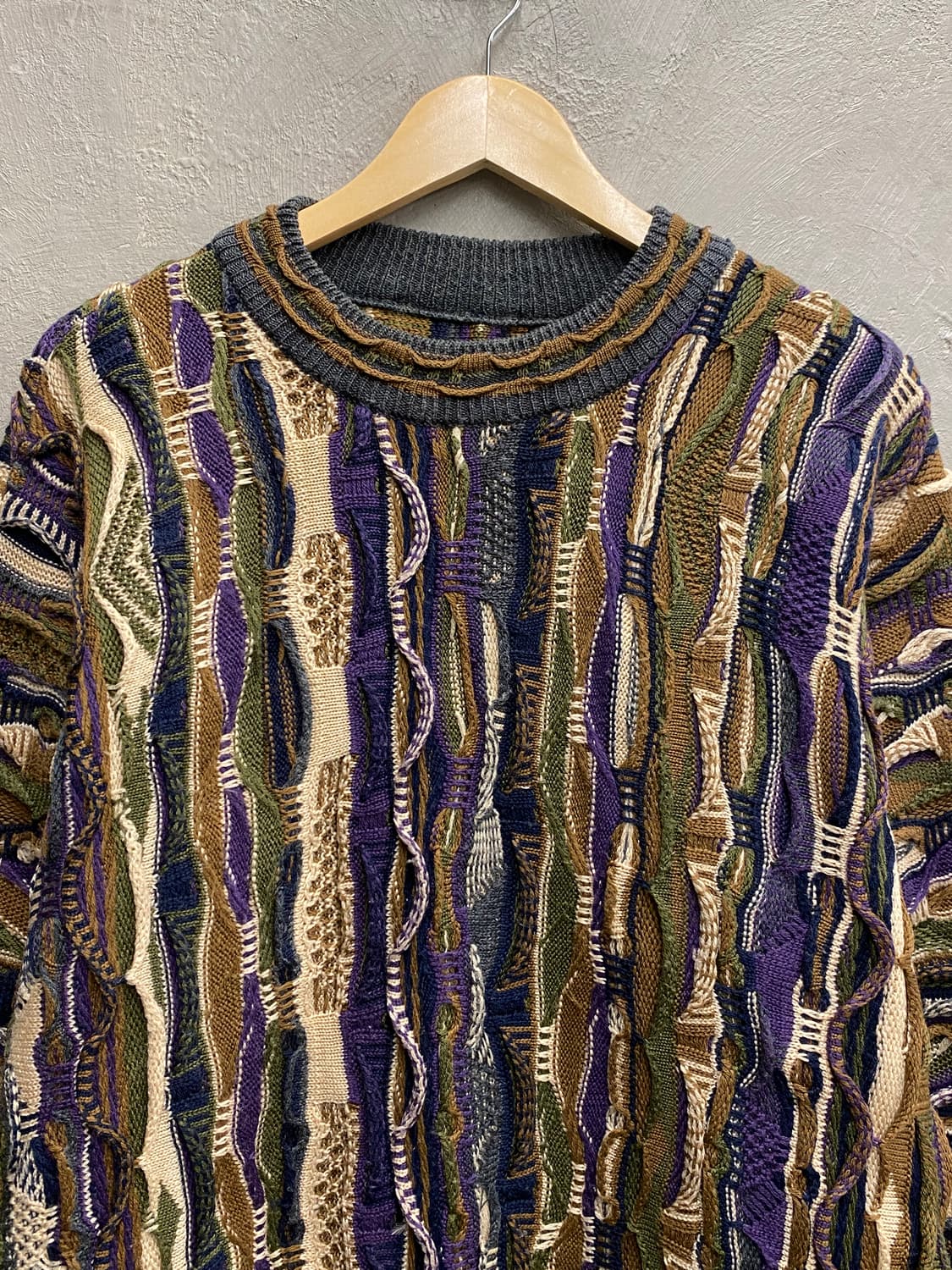 [L-XL] 90s Vintage 빈티지 케이블 울 니트 상품이미지2