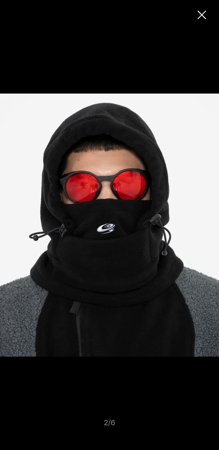 글랙 GC026 슈레더 플리스 후드 바라클라바 블랙 상품이미지5