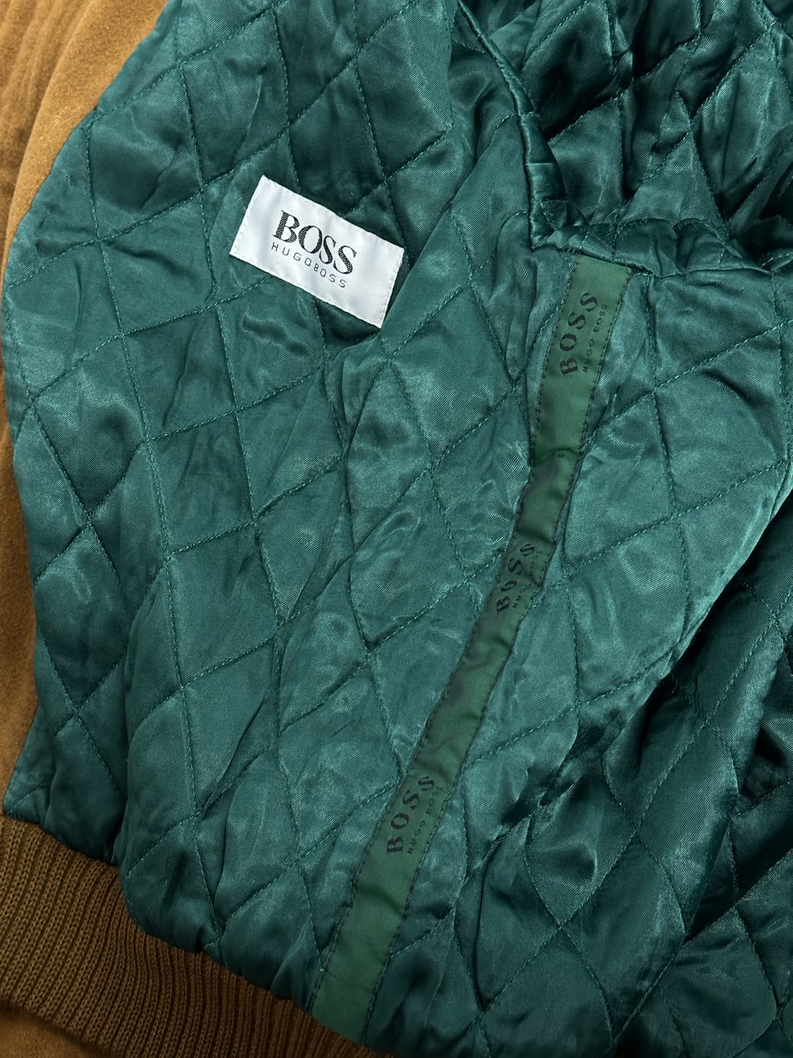 00s HUGO BOSS 캐시미어 봄버 자켓 XL 상품이미지7