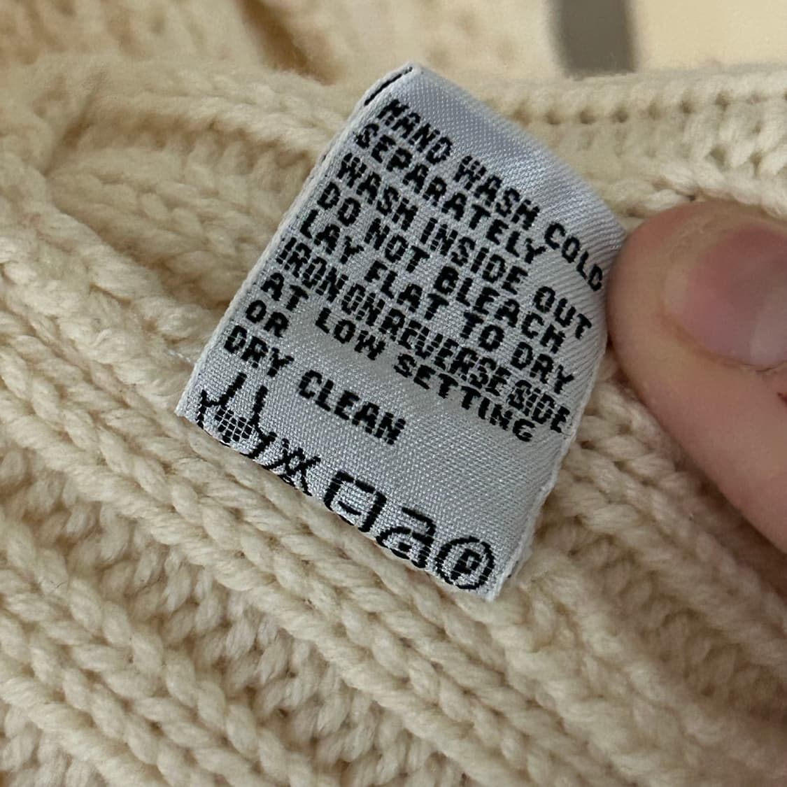 명품 아르마니 알마니 메리노울 100 아이보리 크림 화이트 가디건 상품이미지4