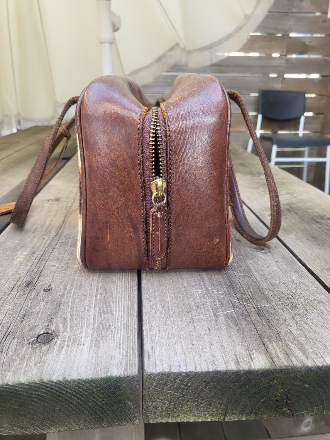 (100%정품)이태리 명품 felisi 리얼가죽 송치 트리밍 퍼 토트백 상품이미지4