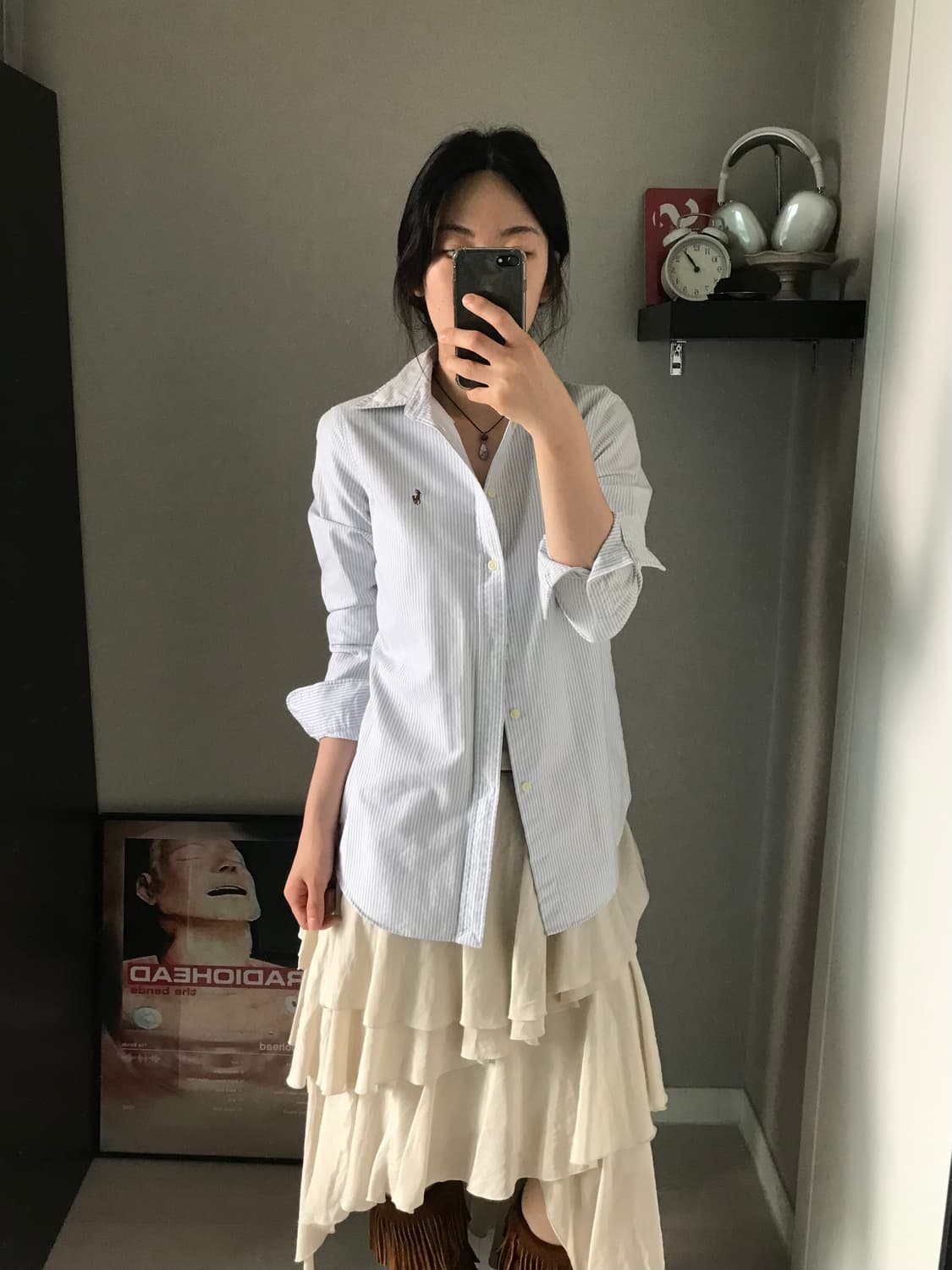 폴로 랄프로렌 포니로고 스트라이프 셔츠 상품이미지1