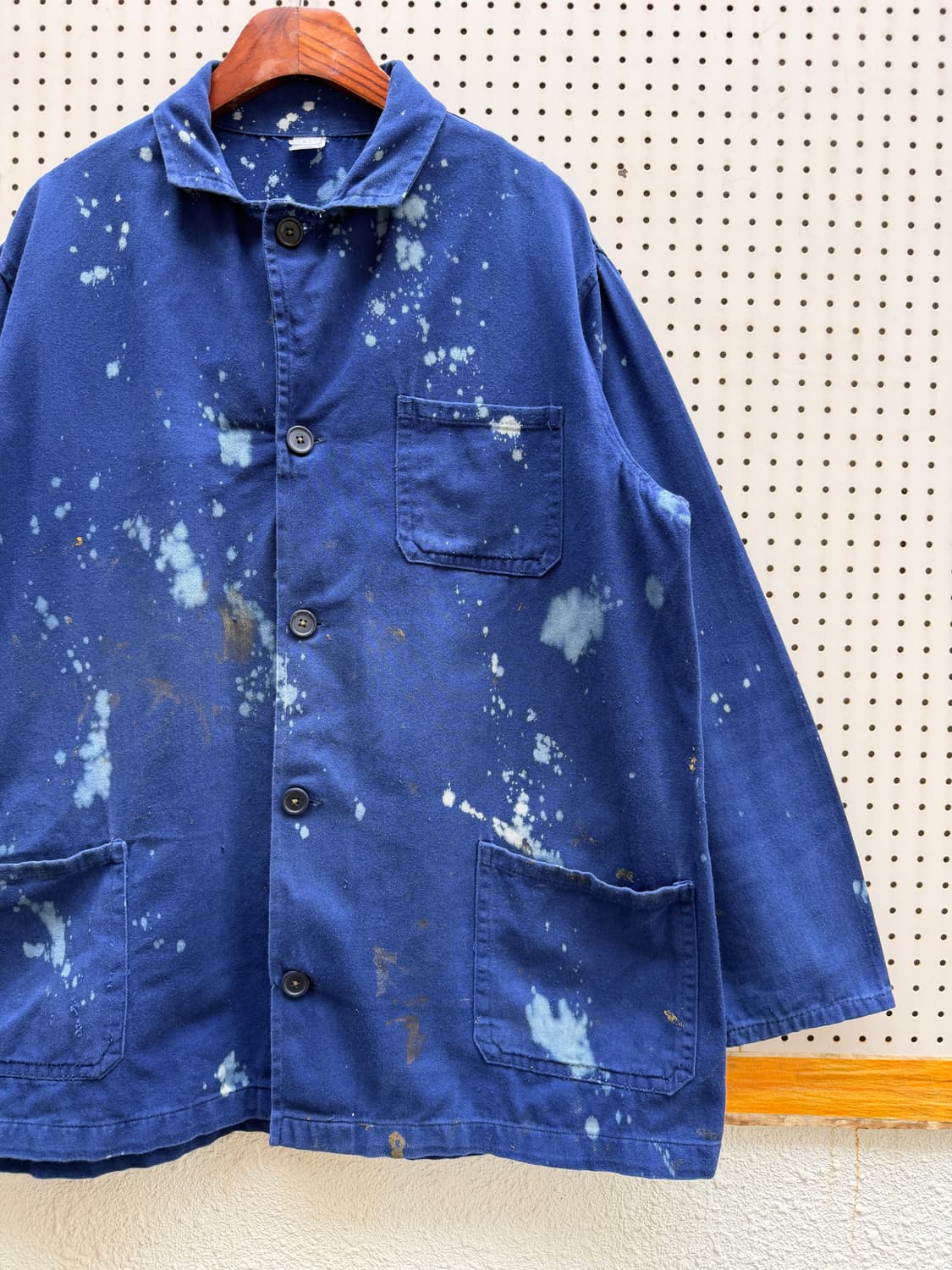1980s DISTRESSED BLEACH FRENCH 프렌치워크자켓 상품이미지6