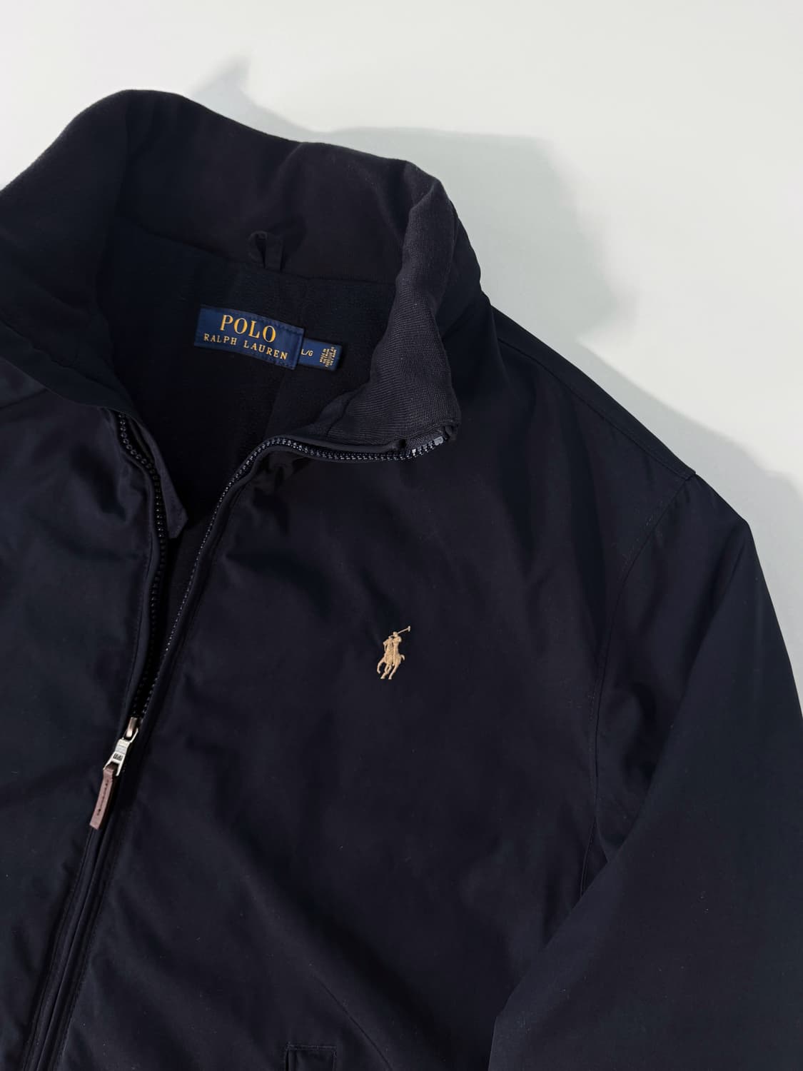 폴로 랄프로렌 신형 루즈핏 딥네이비 폴리쉘 봄버 블루종 점퍼 상품이미지3