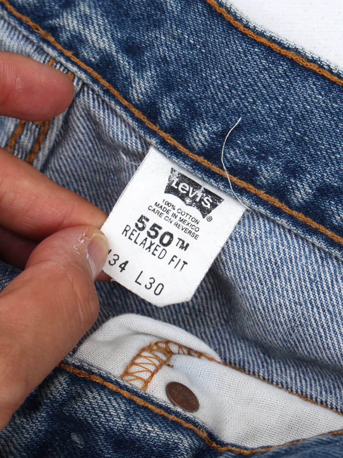 2002 LEVI'S 550 Denim Pants (34) (made i 상품이미지9