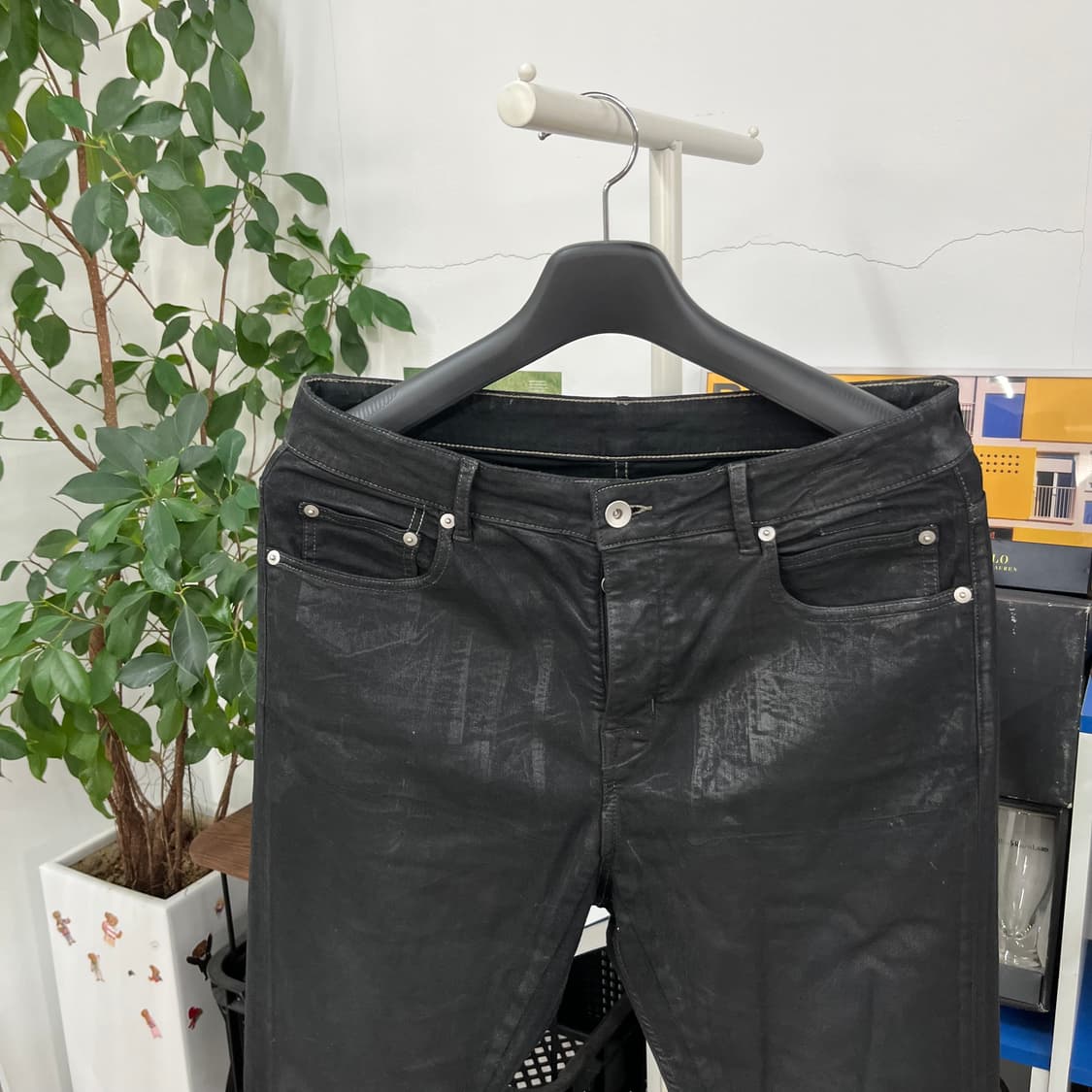 릭오웬스 디트로이트 컷 코팅진 32 상품이미지2