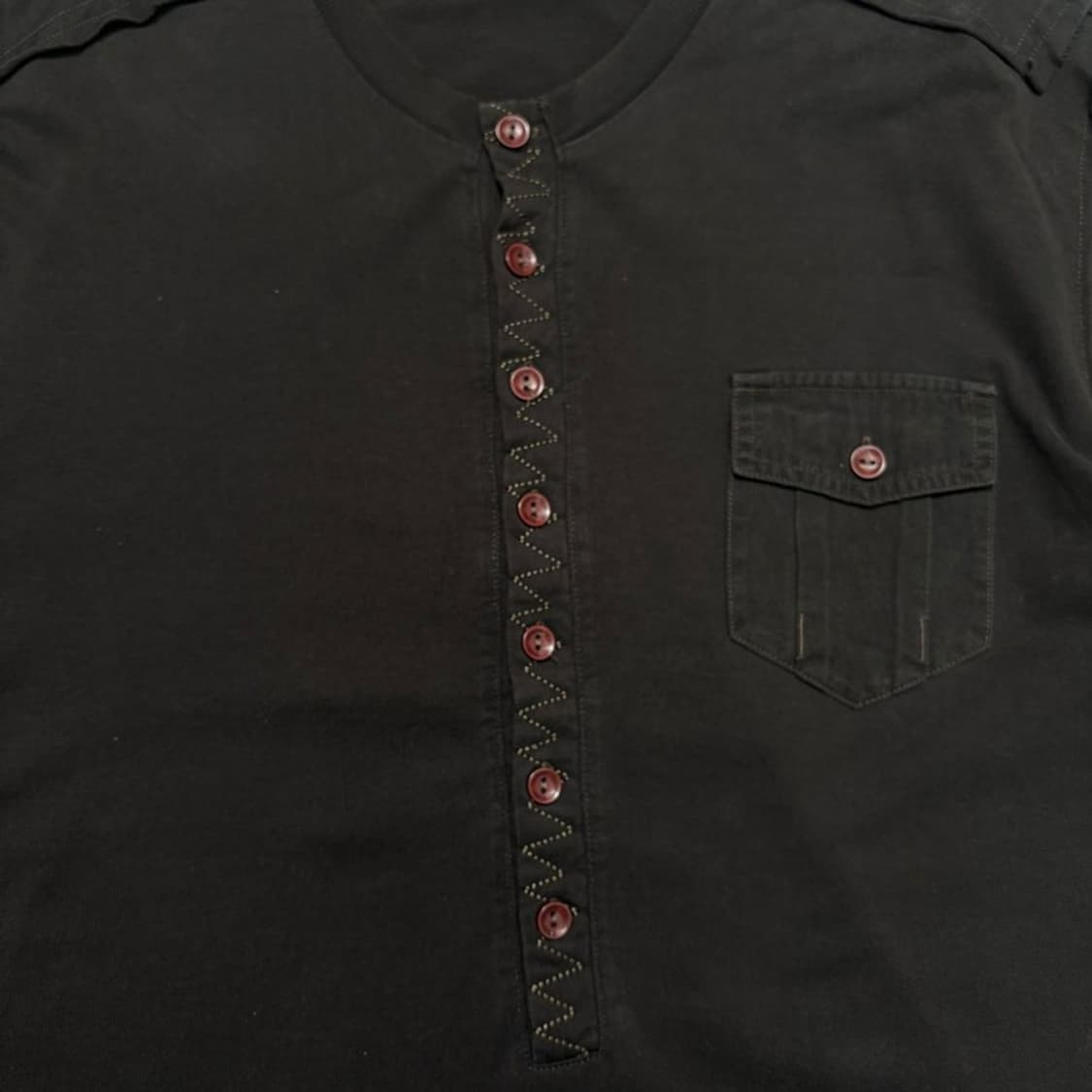 CALVIN KLEIN 헨리넥 그런지 롱슬리브 브라운 XL 상품이미지5