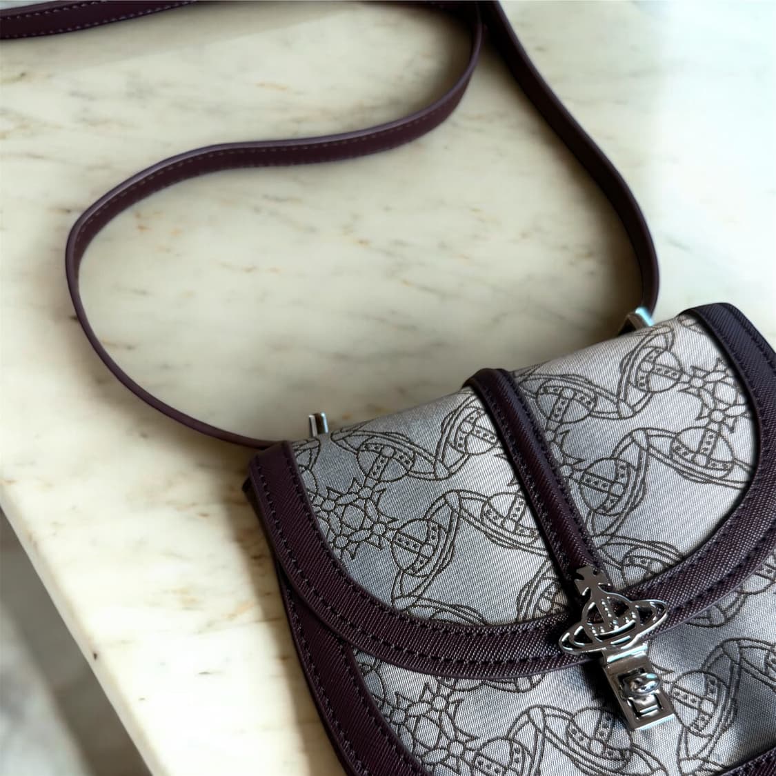 비비안웨스트우드 소피아 자카드 초미니 크로스백 상품이미지3