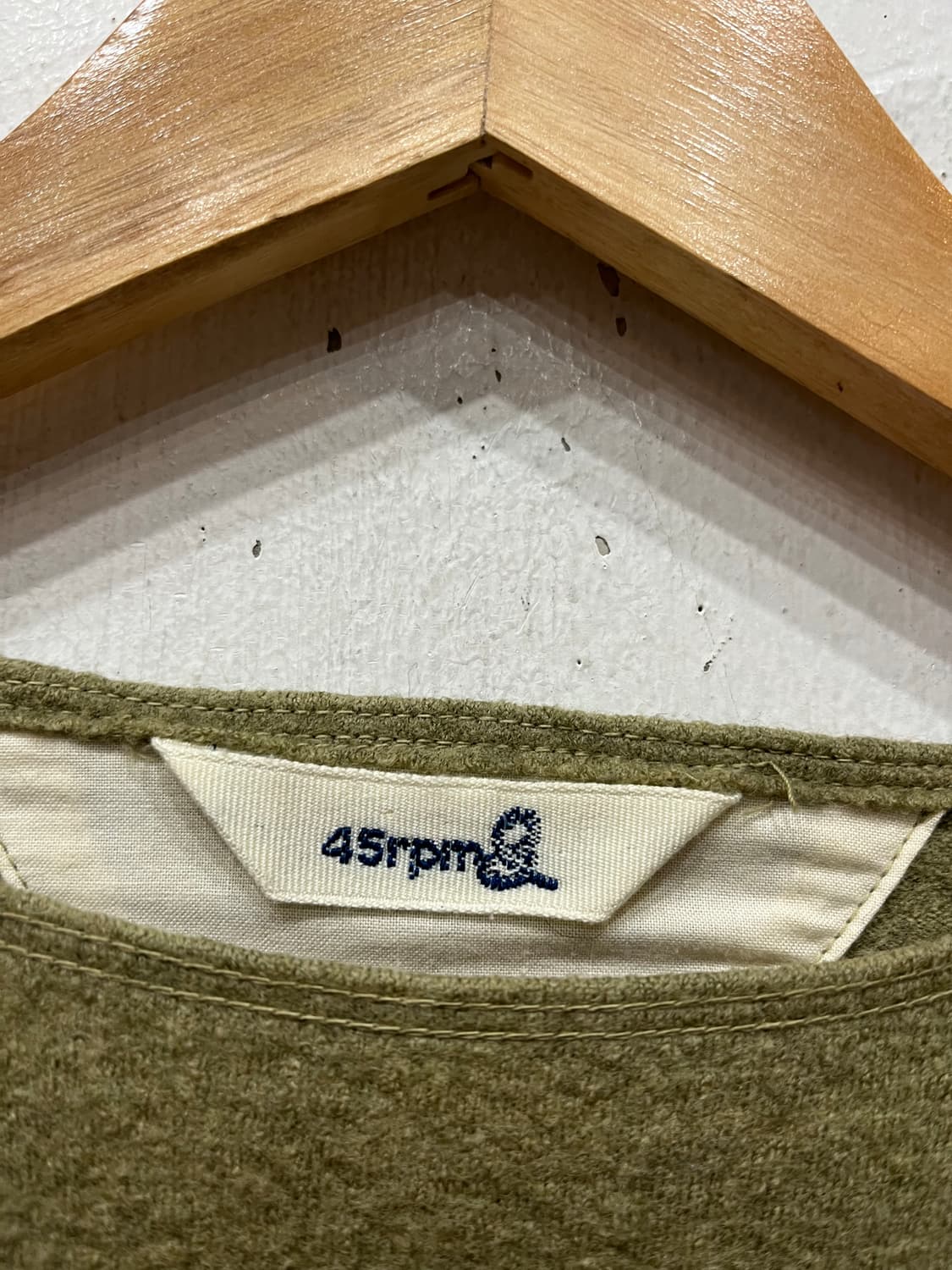 45rpm 스트라이프 울 니트 우먼즈Made in JAPAN 상품이미지3