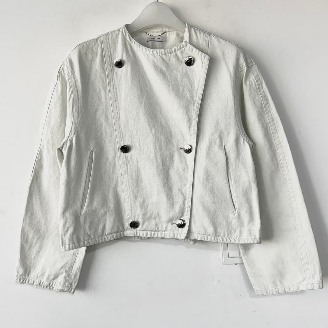 시스템 2023 칼라리스 더블 크롭 자켓 상품이미지1