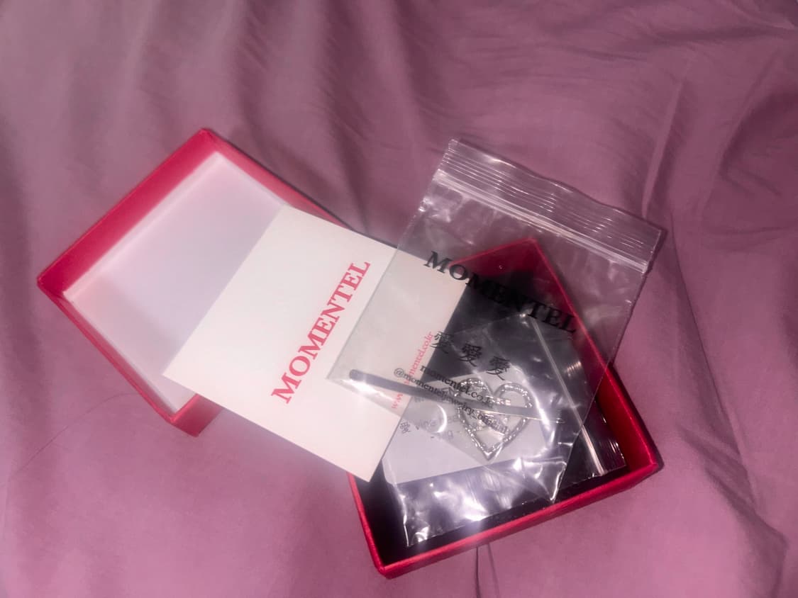 Mometel 모멘텔 heart hairpin 미사용 상품이미지2