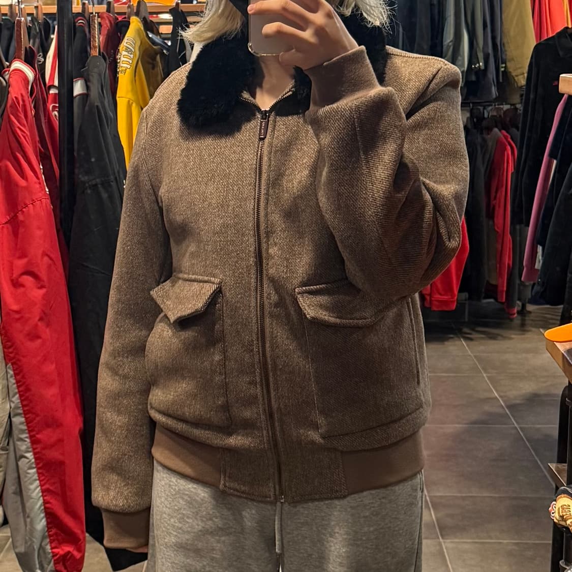 [NO.9] VTG 울 봄버 자켓 상품이미지4