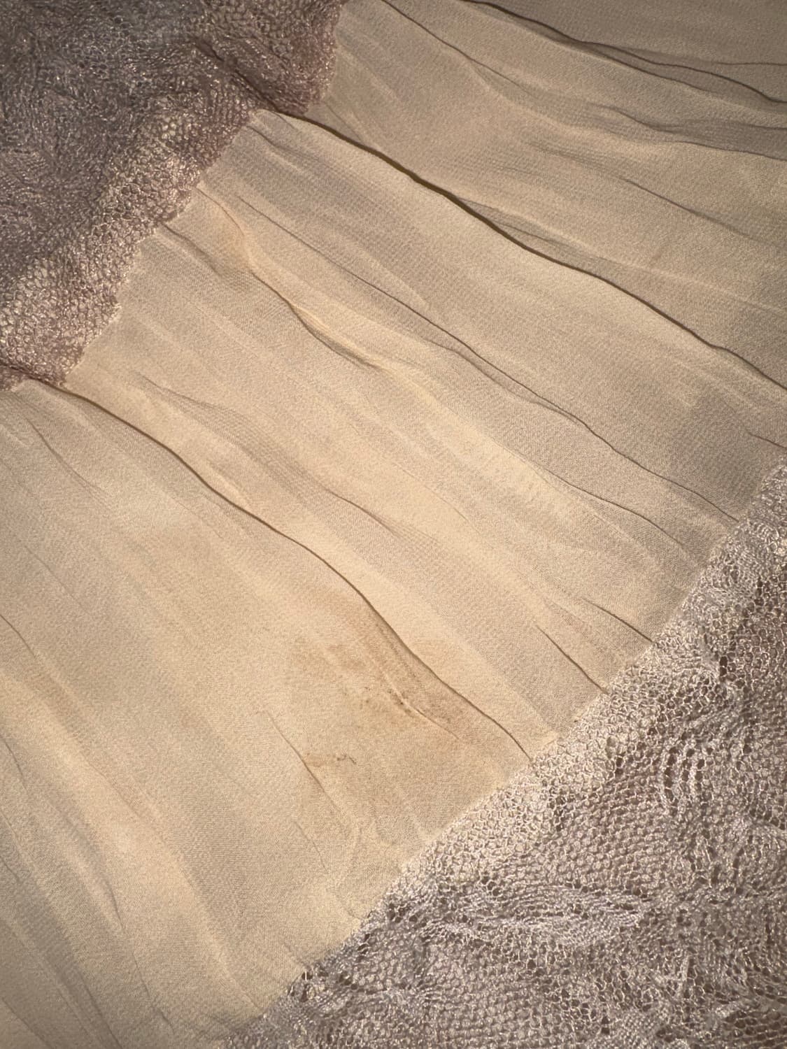 보헤미안 시스루 플라워 패치워크 스커트 상품이미지3